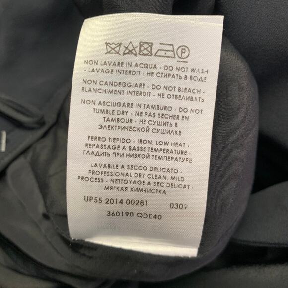 ALEXANDER MCQUEEN Size 8 Black Acetate Blend Double Breasted Belted Skirt - Picture 7 of 7